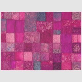 Farbiges Patchwork Quilt Art Tissue Paper Seidenpapier