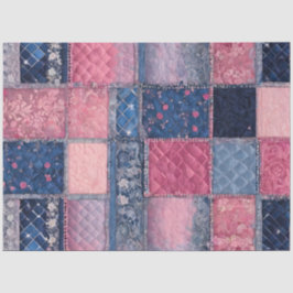 Farbiges Patchwork Quilt Art Tissue Paper Seidenpapier