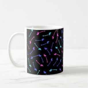 Farbiges Pfeilmuster Kaffeetasse