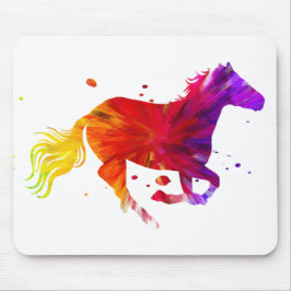 Farbiges Pferd Mousepad