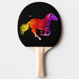 Farbiges Pferd Tischtennis Schläger