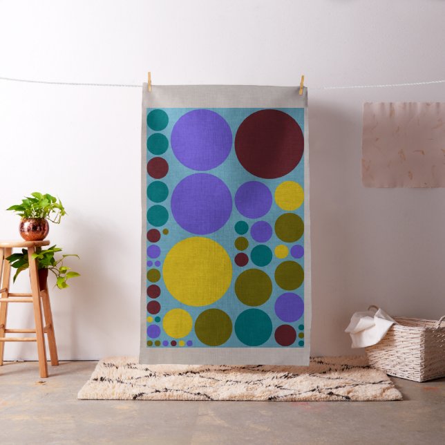 Farbiges Polka Dot Circles Muster #12 Stoff (Beispiel)