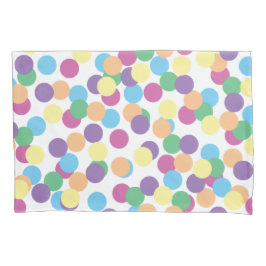 Farbiges Polka-Dots-Muster Kissenbezug