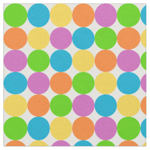 Farbiges Polka Dots Muster Stoff