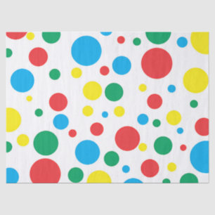 Farbiges Polka Dots Tissue Paper Seidenpapier
