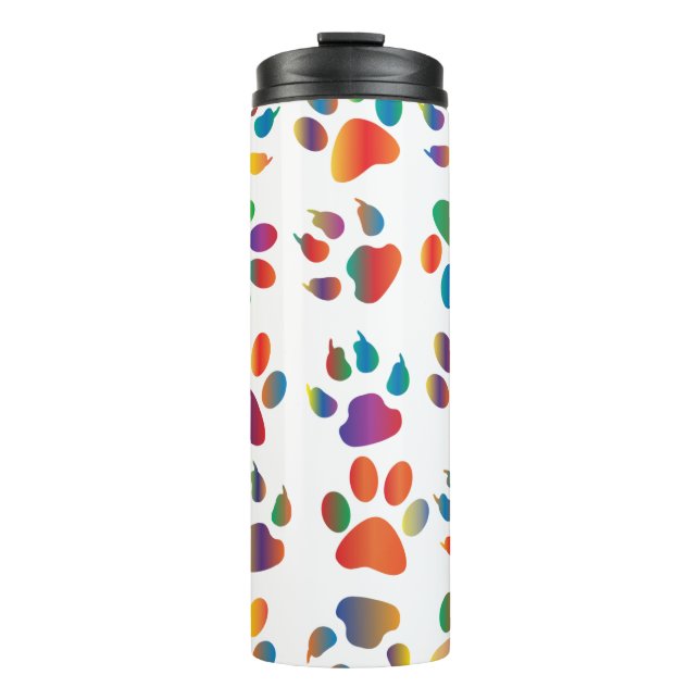 Farbiges Prismentier Thermosbecher (Vorderseite)