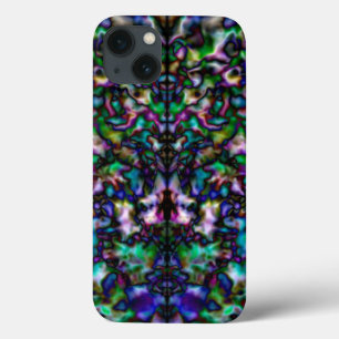 Farbiges psychedelisches Kaleidoskop iPhone 13 Hülle