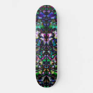 Farbiges psychedelisches Kaleidoskop Skateboard