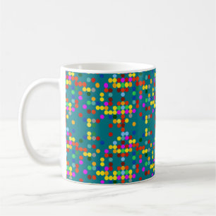 Farbiges Punktmuster Kaffeetasse