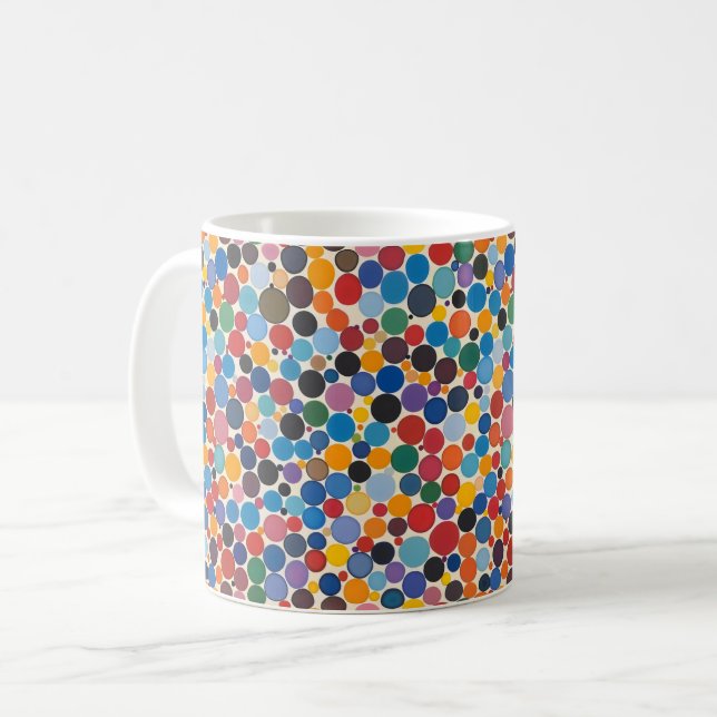 Farbiges Punktmuster Kaffeetasse (Vorderseite Links)