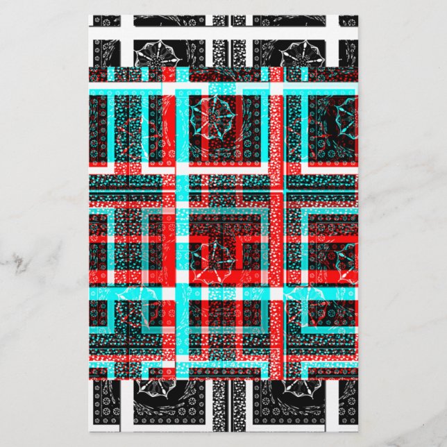 Farbiges Quadrat Gewand geometrisch karierte Fläch (Vorderseite)