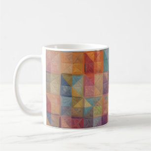 Farbiges Quiltmuster Kaffeetasse
