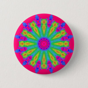 Farbiges Radialmuster: Button