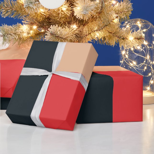 Farbiges Rechteck und Muster der Quadrate Geschenkpapier (Feiertage)