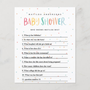 Farbiges Regenbogenbaby Dusche Party Flyer