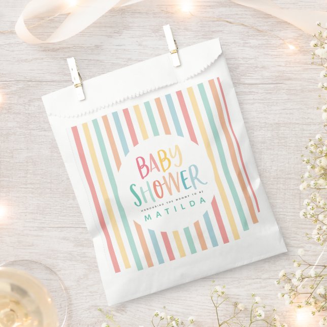 Farbiges Regenbogenbaby Dusche Party Geschenktütchen (Ausgeschnitten)