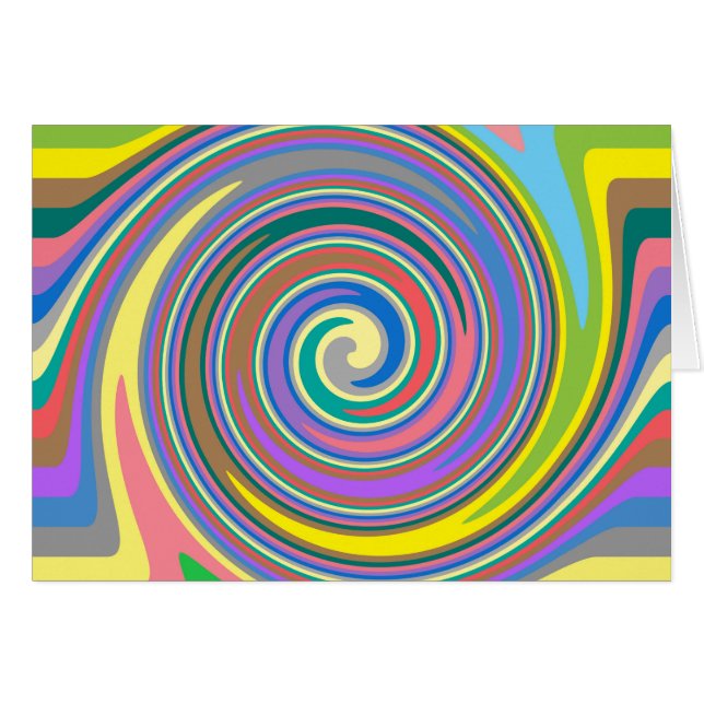 Farbiges Regenbogenmuster (Vorderseite (Horizontal))