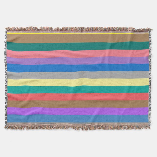 Farbiges Regenbogenmuster Decke (Vorderseite)