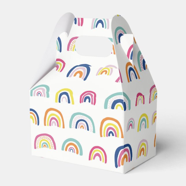 Farbiges Regenbogenmuster Geschenkschachtel (Vorderseite)