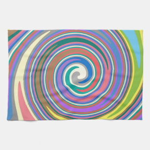 Farbiges Regenbogenmuster Handtuch
