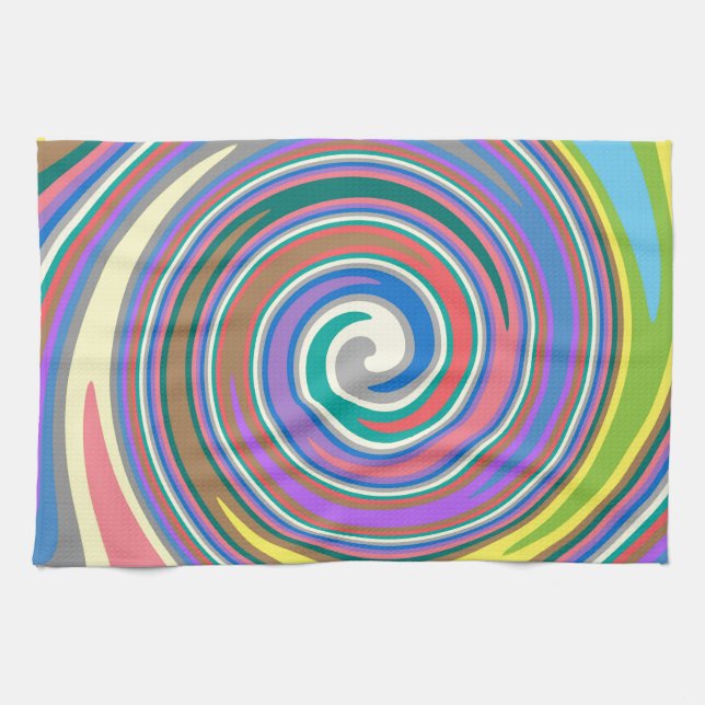 Farbiges Regenbogenmuster Handtuch (Horizontal)