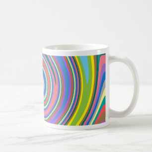 Farbiges Regenbogenmuster Kaffeetasse