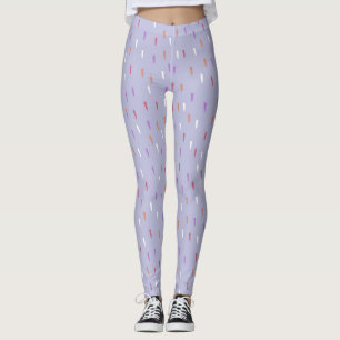 farbiges Regenmuster Leggings