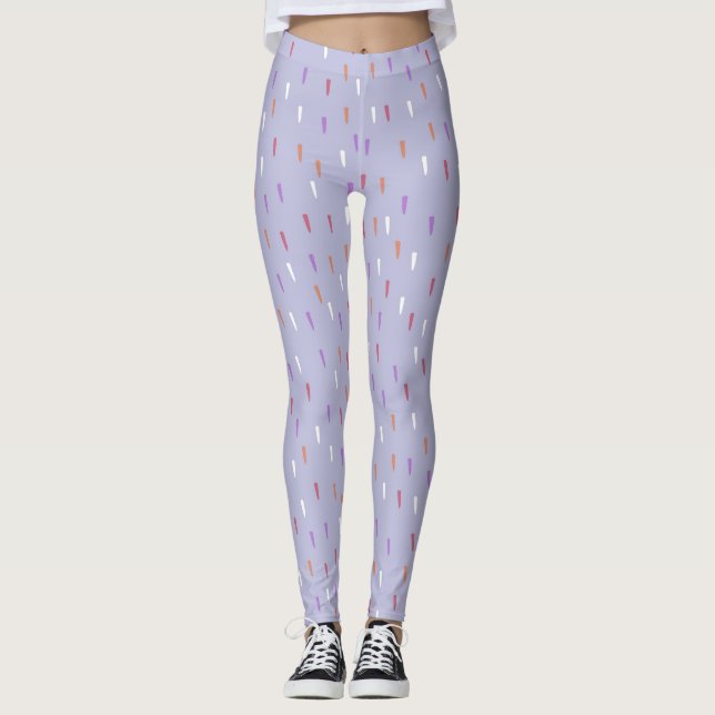 farbiges Regenmuster Leggings (Vorderseite)