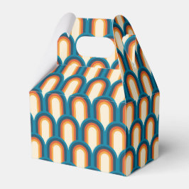 Farbiges Retro Arch Rainbow-Muster Geschenkschachtel