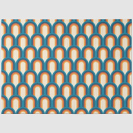 Farbiges Retro Arch Rainbow-Muster Seidenpapier