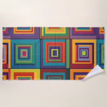 Farbiges Retro-Blockdesign