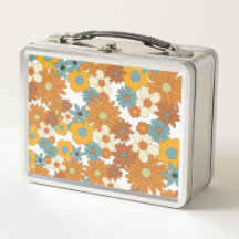 Farbiges Retro-Blume-Muster