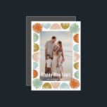 Farbiges Retro-Frame-Foto Feiertagskarte<br><div class="desc">Farbenfroher Retro Doodle Rahmen,  Foto Holiday Card.</div>