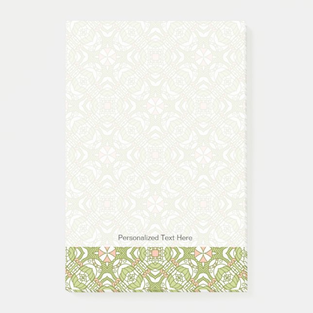 Farbiges Retro-Muster Hintergrund 2 Post-it Klebezettel (Vorderseite)