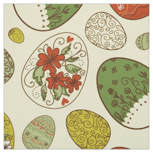 Farbiges Retro-Ostereier-Muster Stoff