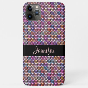 Farbiges Rhinestone mit individuellem Namen Case-Mate iPhone Hülle