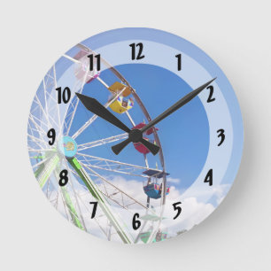 Farbiges Riesenrad Runde Wanduhr