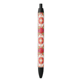Farbiges rotes Lotus Floral Blume Muster Kugelschreiber