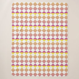 Farbiges Schachbrett-Diamantmuster Sherpadecke