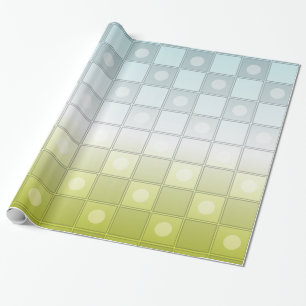 Farbiges Schachbrett-Muster Geschenkpapier