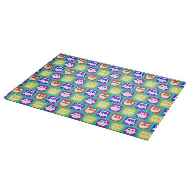 Farbiges Schellmuster Schneidebrett (Ecke)