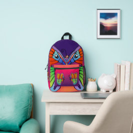 Farbiges Schmetterlingsdesign Bedruckter Rucksack