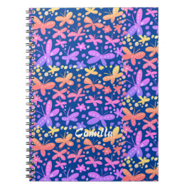 Farbiges Schmetterlingsheft Notizblock