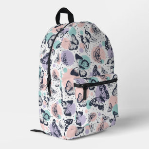 Farbiges Schmetterlingsmuster Bedruckter Rucksack