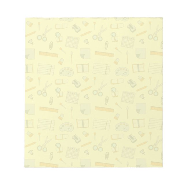 Farbiges Schulmaterial Notizblock (Vorderseite)