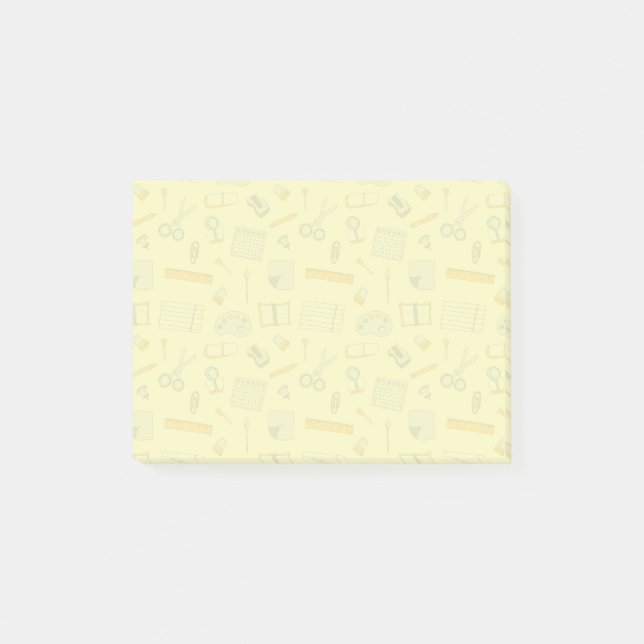 Farbiges Schulmaterial Post-it Klebezettel (Vorderseite)