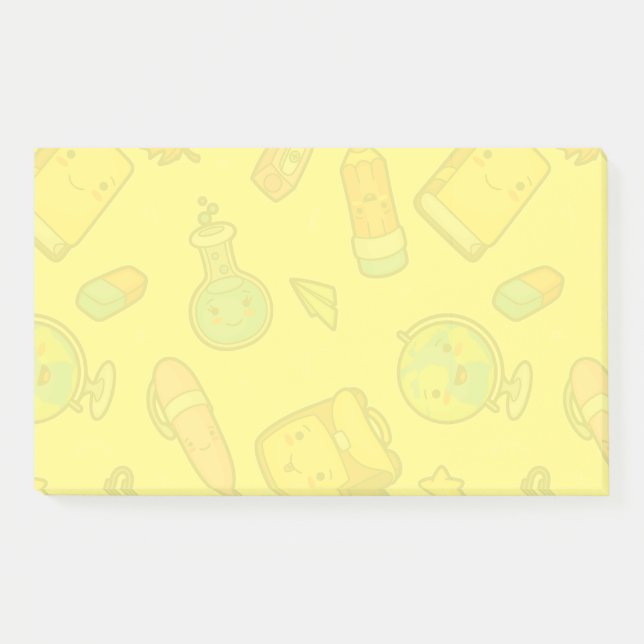 Farbiges Schulmaterial Post-it Klebezettel (Vorderseite)