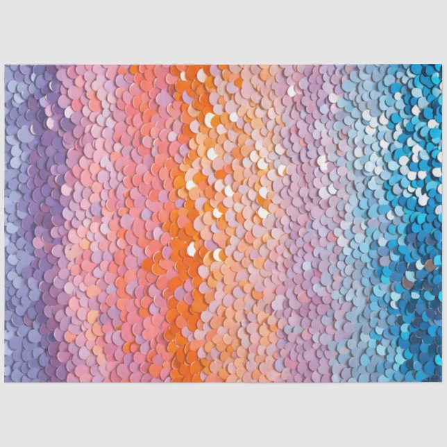Farbiges Sequel-Kunstteppichpapier Seidenpapier (Vorderseite)