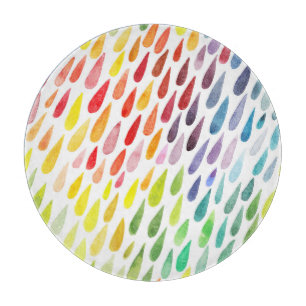 Farbiges Set Schneidebrett