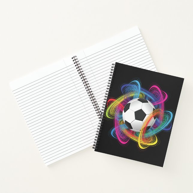 Farbiges Soccer Ball SpiralNotebook Notizbuch (Von Creator hochgeladen)